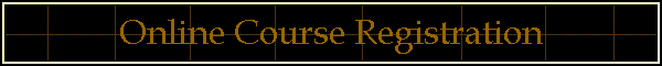 Online Course Registration