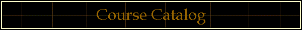 Course Catalog
